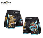 FLUORY MTSF129 MUAY THAI BOXING SHORTS XS-XXXL 2 COLOURS UNISEX JUNIOR & ADULT