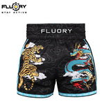 FLUORY MTSF129 MUAY THAI BOXING SHORTS XS-XXXL 2 COLOURS UNISEX JUNIOR & ADULT