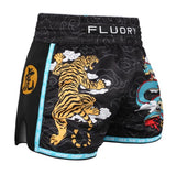 FLUORY MTSF129 MUAY THAI BOXING SHORTS XS-XXXL 2 COLOURS UNISEX JUNIOR & ADULT