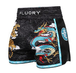 FLUORY MTSF129 MUAY THAI BOXING SHORTS XS-XXXL 2 COLOURS UNISEX JUNIOR & ADULT