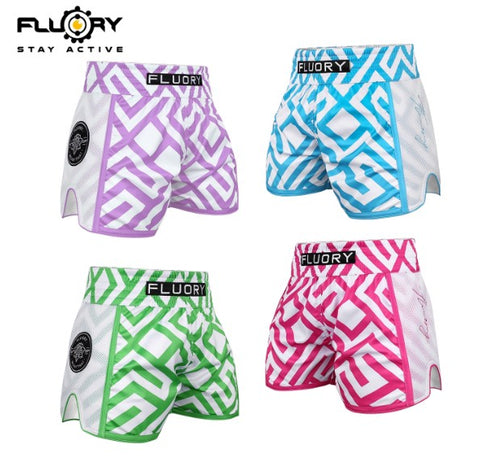 FLUORY MTSF130 MUAY THAI BOXING SHORTS XS-XXXL 4 COLOURS UNISEX JUNIOR & ADULT