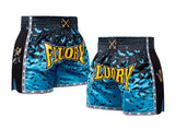 FLUORY MTSF132 MUAY THAI BOXING SHORTS XS-XXXL 4 COLOURS UNISEX JUNIOR & ADULT