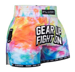 FLUORY MTSF138 MUAY THAI BOXING SHORTS XXS-XXL 2 COLOURS UNISEX JUNIOR & ADULT