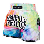 FLUORY MTSF138 MUAY THAI BOXING SHORTS XXS-XXL 2 COLOURS UNISEX JUNIOR & ADULT
