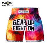 FLUORY MTSF138 MUAY THAI BOXING SHORTS XXS-XXL 2 COLOURS UNISEX JUNIOR & ADULT