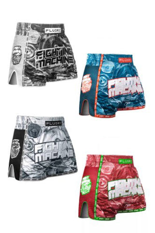 FLUORY MTSF139 MUAY THAI BOXING SHORTS XS-XXXL 4 COLOURS UNISEX JUNIOR & ADULT