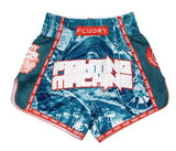 FLUORY MTSF139 MUAY THAI BOXING SHORTS XS-XXXL 4 COLOURS UNISEX JUNIOR & ADULT