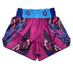 FLUORY MTSF146 MUAY THAI BOXING SHORTS XS-XXXL PURPLE UNISEX JUNIOR & ADULT