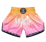 FLUORY MTSF115 MUAY THAI BOXSHORTS XS-XXXL Rot Gelb UNISEX JUNIOR &amp; ERWACHSENE