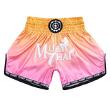 FLUORY MTSF115 MUAY THAI BOXSHORTS XS-XXXL Rot Gelb UNISEX JUNIOR &amp; ERWACHSENE