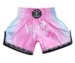 FLUORY MTSF115 MUAY THAI BOXSHORTS XS-XXXL Rot Gelb UNISEX JUNIOR &amp; ERWACHSENE