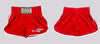 FLUORY MTSF31 MUAY THAI BOXING SHORTS XS-XXXL RED UNISEX JUNIOR & ADULT
