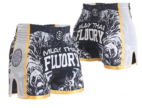 FLUORY Muay Thai Fight Shorts,MMA Shorts Clothing Training Cage Fighting  Grappling Martial Arts Kickboxing Shorts Clothing
