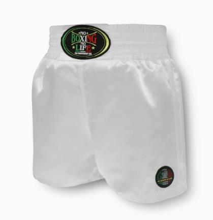 No Boxing No Life Classic Style BOXING Shorts Trunks S-XXL White