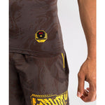 UFC Fusion by Venum Fight Week Men's Performance Short Sleeve Rashguard M-XL Earthen Brown
