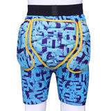 Extreme Sports Ski Snow Boarding Skate Padded Impact Protective Gear Blue Letters Sets Junior 3-7 yrs Size S-M (OS019)