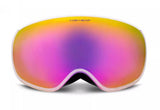 High Experience Snowboarding Ski Outdoor Protection UV Protection Anti-fog Magnetic Goggles Adult Unisex Pink Palm Strap