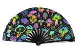 Carnival Party Dancing Performing UV Fluorescent Folding Hand Fan Bamboo Tangs 33 cm PF028
