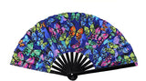 Carnival Party Dancing Performing UV Fluorescent Folding Hand Fan Bamboo Tangs 33 cm PF029