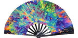 Carnival Party Dancing Performing UV Fluorescent Folding Hand Fan Bamboo Tangs 33 cm PF038