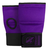 HAYABUSA MUAY THAI BOXING QUICK GEL GLOVES HANDWRAPS XS-XL Purple Black