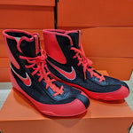 NIKE MACHOMAI 2.0 BOXING SHOES US 8.5-10.5 Black Bright Crimson