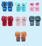 RAJA MUAY THAI BOXING GLOVES Breathable Extra Protection Cooltex PU Leather Kids Size 6 / 6plus oz Captain America 3