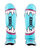 YOKKAO SHARKNADO MUAY THAI BOXING MMA SHIN GUARD PROTECTOR XS-L BLUE