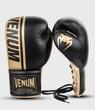 VENUM SHIELD PRO BOXING GLOVES WITH LACES 8 OZ XL Black Gold