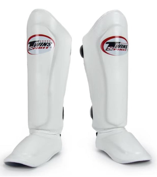 Twins SGL10 Sky Blue Double Padded Leather Shin Pads