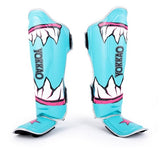 YOKKAO SHARKNADO MUAY THAI BOXING MMA SHIN GUARD PROTECTOR XS-L BLUE