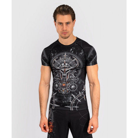 VENUM-05007-001 G-FIT AIR MMA Muay Thai Boxing Rashguard Kompressions-T-Shirt Größe L-XL Schwarz 