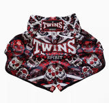 Twins Spirit TBS-Calaveras MUAY THAI MMA BOXING Shorts S-XXL Red