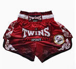 Twins Spirit 180 MUAY THAI MMA BOXING Shorts S-XXL Red