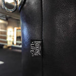 NO BOXING NO LIFE MUAY THAI BOXING MMA PUNCHING HEAVY BAG - UNFILLED COWHIDE LEATHER 38 dia x 100 cm