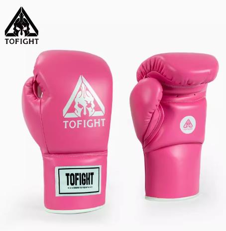 TOFIGHT TFTGV18 MUAY THAI BOXING COMBINATION PUNCH MITTS GLOVES 18 oz Pink