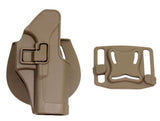 Airsoft Tactical Military CQC OWB Polymer Pistol Holster G17/1911/M92/P226/USP 3 Colours