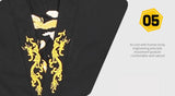 Dracula Lightweight Taekwondo TKD Coach Gold Dragon Training Uniform Suits Adult & Junior XXXS-XXXL Black