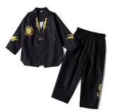 Dracula Lightweight Taekwondo TKD Coach Gold Tiger Training Uniform Suits Adult & Junior XXXS-XXXL Black