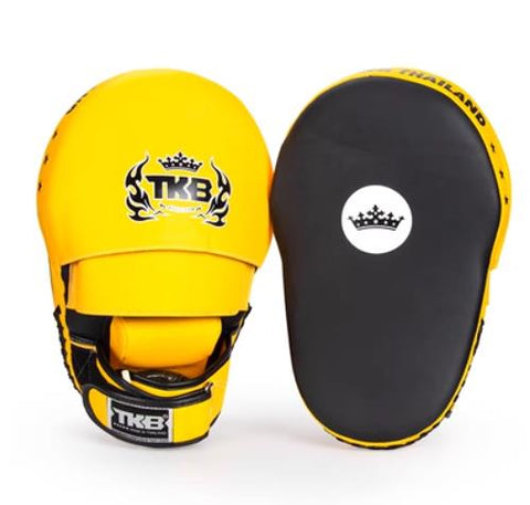 Top King TKFME EXTREME MUAY THAI BOXING MMA PUNCHING BIG FOCUS MITTS PADS Black Yellow