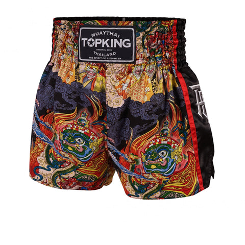 Top King TKTBS-205 Muay Thai Boxing Shorts S-XL Black