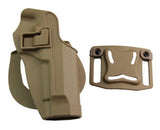 Airsoft Tactical Military CQC OWB Polymer Pistol Holster G17/1911/M92/P226/USP 3 Colours