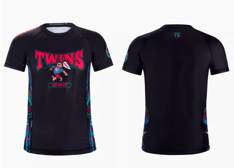 Twins Spirit TSFM01A Muay Thai Quick Dry Rashguard T-Shirt S-XXL