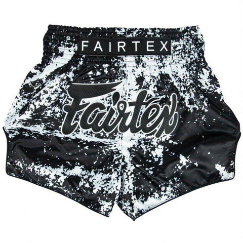 Fairtex MUAY THAI BOXING Shorts M-XL Grunge Black BS1949