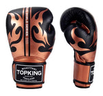 Top King TKBGWS-BK World Series MUAY THAI BOXING GLOVES Cowhide Leather 8-14 oz Black Copper