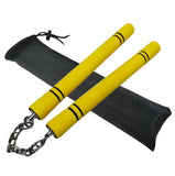 Safe Foam Padded Training Nunchuka With Steel Chain & Case TW01 Junior Size 9.8 inch 4 Colours