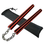 Safe Foam Padded Training Nunchuka With Steel Chain & Case TW02 Junior Size 9.8 inch 3 Colours
