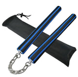 Set of Safe Foam Padded Training Nunchuka With Steel Chain & Case TW02 Junior Size 9.8 inch 3 Colours