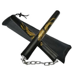 Safe Foam Padded Training Nunchuka With Steel Chain & Case TW05 Adult Size 11 inch 4 Colours