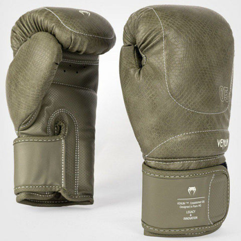 VENUM-05802-015 Impact Evo Scales MUAY THAI BOXING GLOVES 10-16 OZ Army Green